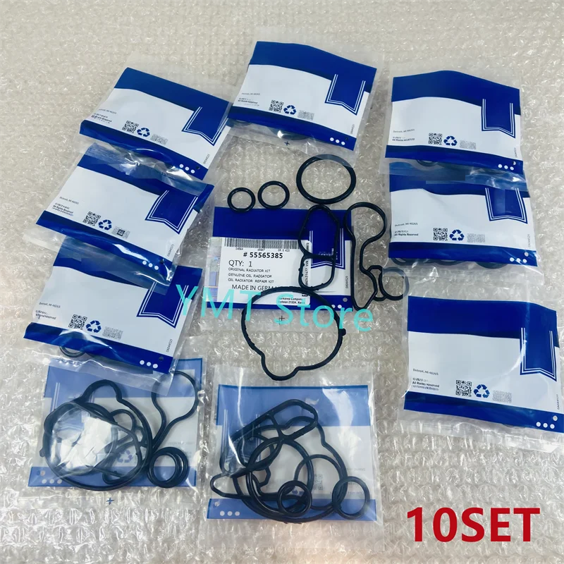 10Set New Oil Cooler Gaskets For 2011-2015 Chevy Chevrolet Cruze Sonic Trax OE# 55565385 55568536 55568539 55566784  55565619