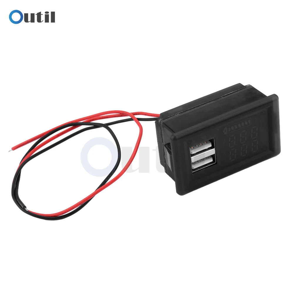 Imagem -06 - Voltímetro Digital Usb Tipo-c Interface Dupla Bateria de Lítio Capacidade Display Meter Zfx3079 Led Bateria Display Voltmet dc 924v