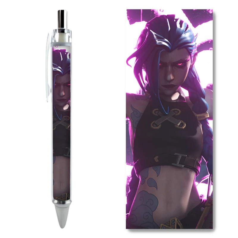 2/4PCS League of Legends Jinx Character Gel Pens Hot-selling Game Character Decoration Student Holiday Gifts School Supplies