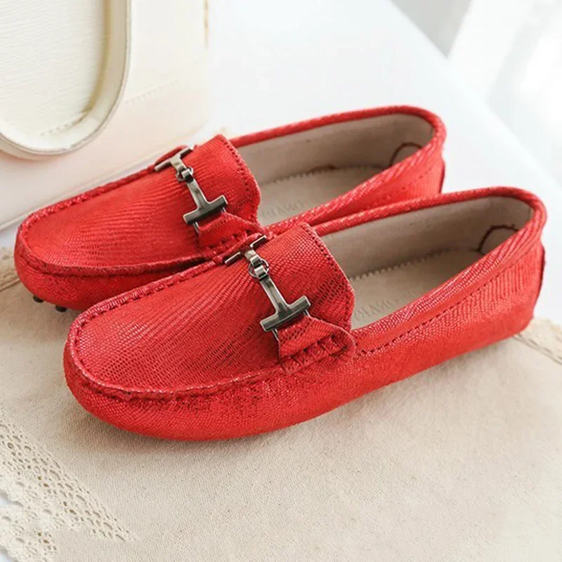 Shoes Women 2024 New women genuine Leather flats casual female Moccasins Spring Summer lady loafers Women Driving Shoes