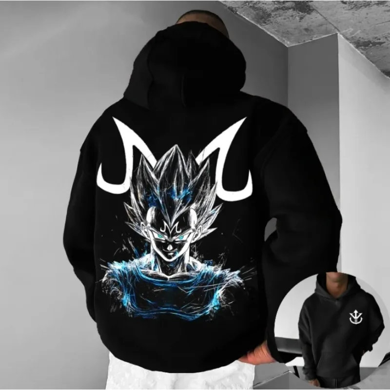 50th Dragon Ball Animation Broli Sudadera con capucha de algodón Otoño e Invierno para hombres y mujeres Nuevo Y2K Suelto Casual West Coast Suéter Top