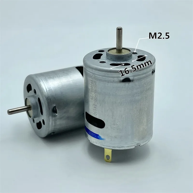 1PC Japan MABUCHI RS-360SH-24110 Carbon Brush Motor DC 6V-12V 17000RPM High Speed Large Torque with Cooling Fan for Toy Car Boat