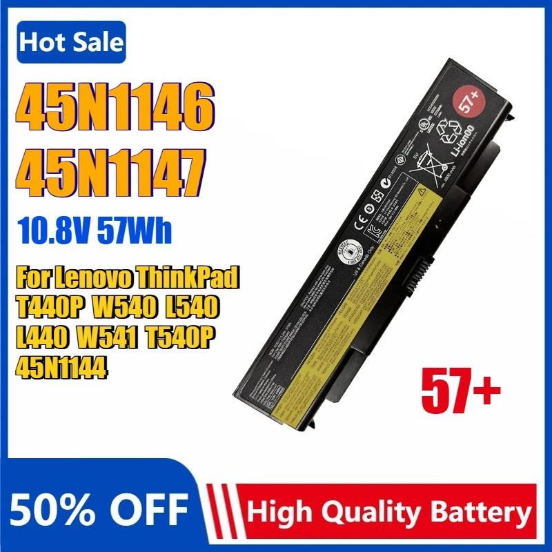 

45N1146 45N1147 10.8V 57Wh Laptop Battery for Lenovo ThinkPad T440P W540 L540 L440 W541 T540P 45N1144 57+ Replacement Battery