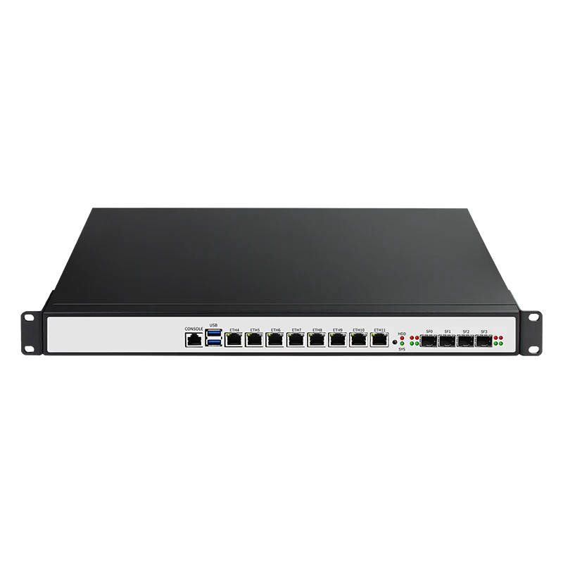 BKHD Intel Core i7 9700 processor 1u 8 Lan server rack 4 SFP 10G i3 i5 i7 firewall appliance PfSense with OEM H170 LGA1151