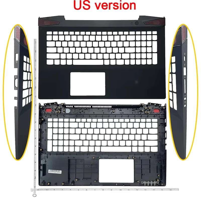 غلاف الكمبيوتر المحمول لينوفو Ideapad Y50-70/A Y50-70AM/AS Y50-70AT Y50P-70 Y50-80 حافظة علوية LCD/غطاء الحافة/حافظة Palmrest/قاعدة سفلية