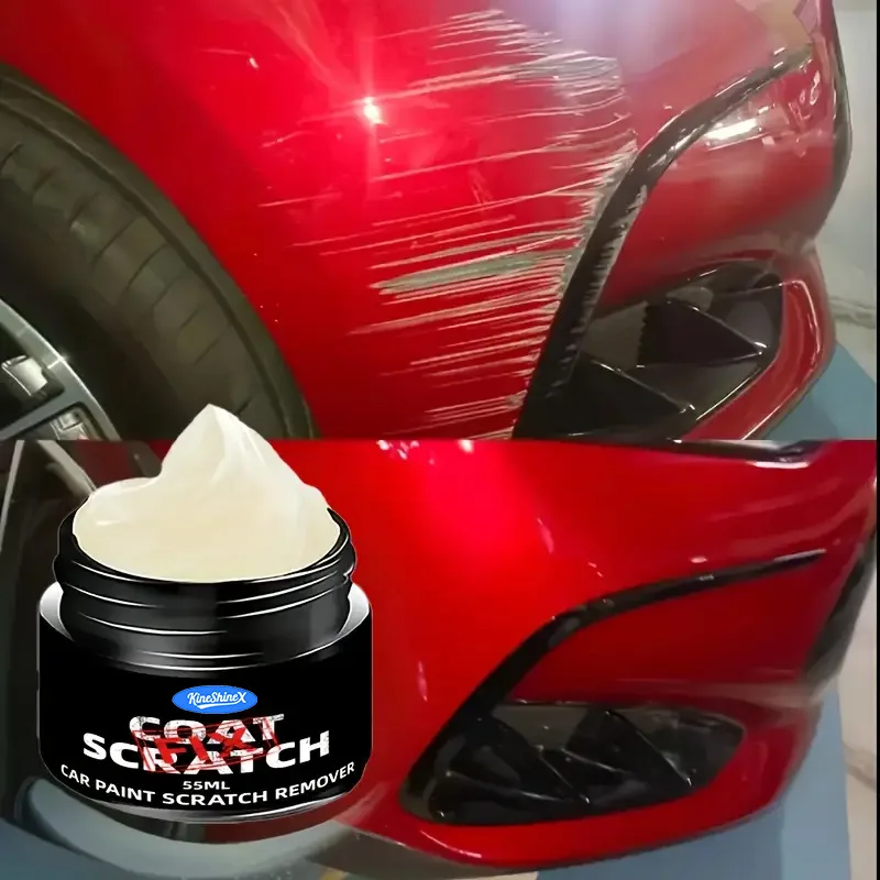 شمع إصلاح خدوش السيارة 55 جرام - مزيل خدوش الطلاء العالمي والدوامة، معجون تلميع مرمم للصيانة الخارجية للمركبة
