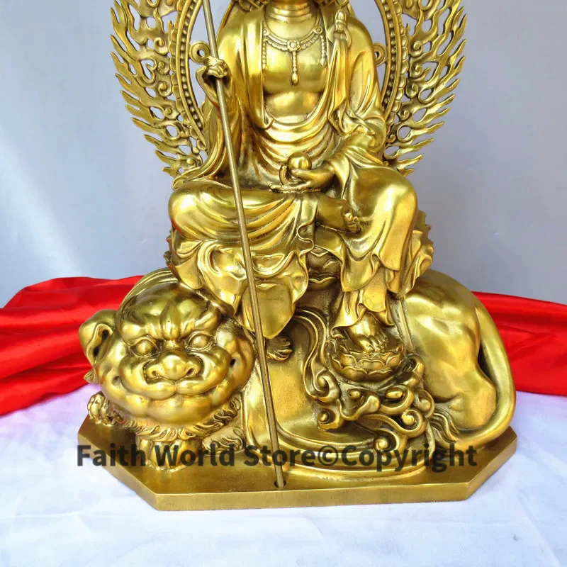 large Buddhism Taoist HOME Shrine exorcise evil spirit safety good luck health protection ksitigarbha Dizang pusa BUDDHA statue