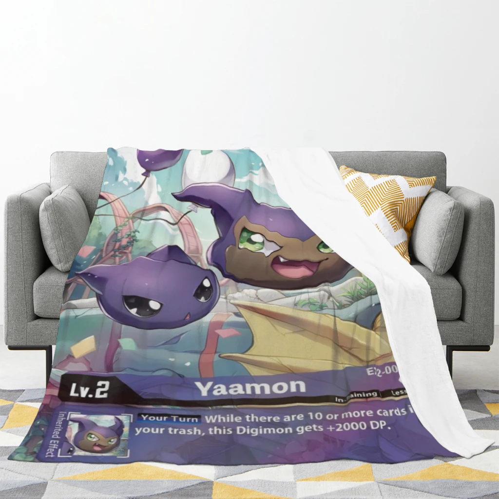 Digimon Medium Blanket Fluffy Soft Bedroom Decor Sofa Blankets Comforter Home and Decoration