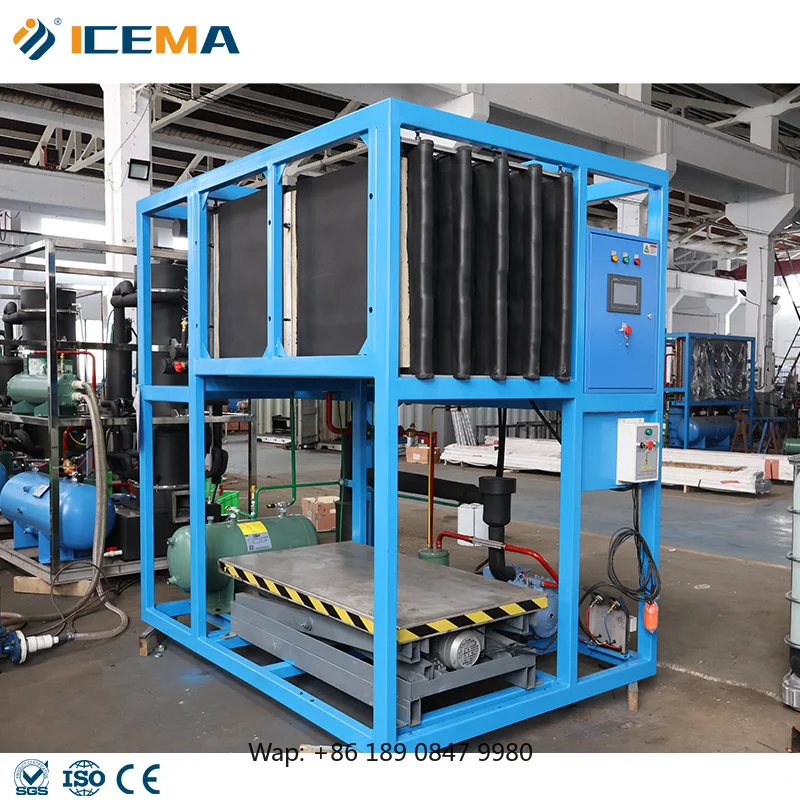 【Hot】Own Control Panel Industrial Customized Ice Block Maker Machine for Cooling for Chemical and Industrial Processes