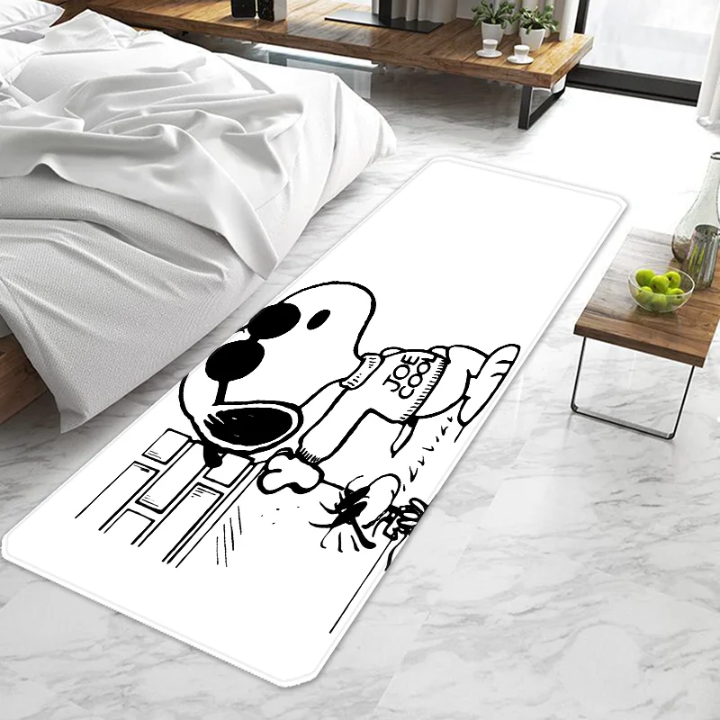 Cartoon S-Snoopys Door Mat Entrance Doormat Non-slip Washable Kitchen Carpet Living Room Hallway Rugs Door Mats Bathroom Bath