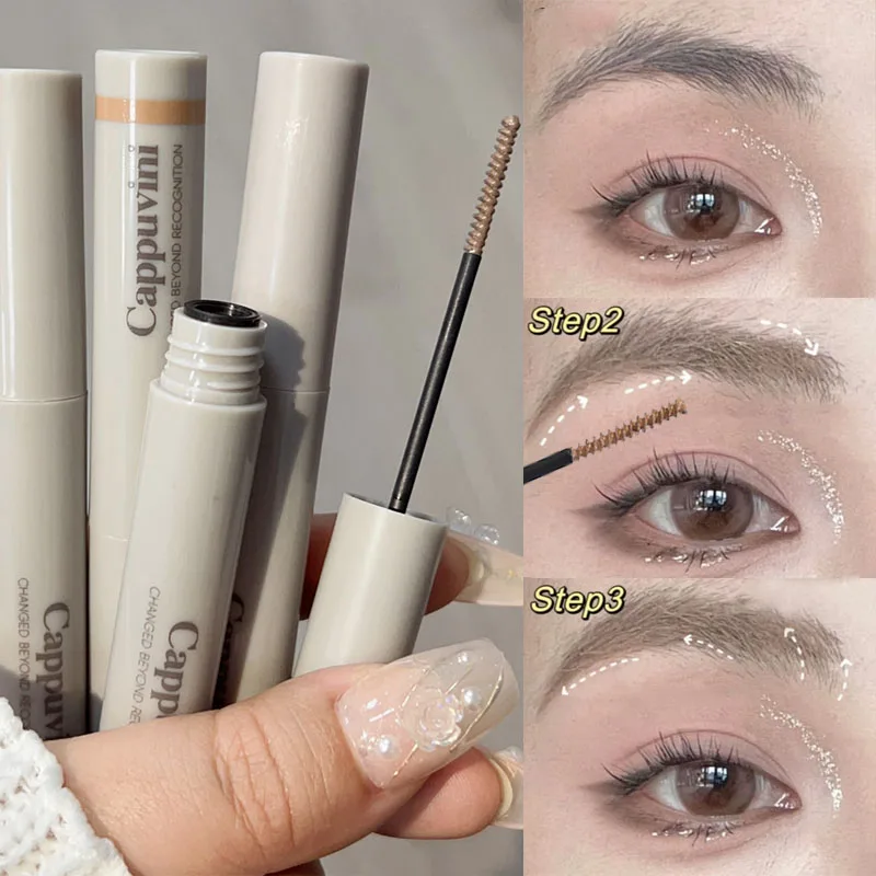 Schwarz braun färbende Augenbrauen creme wasserdicht dauerhafte natürliche flüssige Augenbrauen Enhancer Tönung Mascara Augenbrauen Gel Make-up Kosmetik