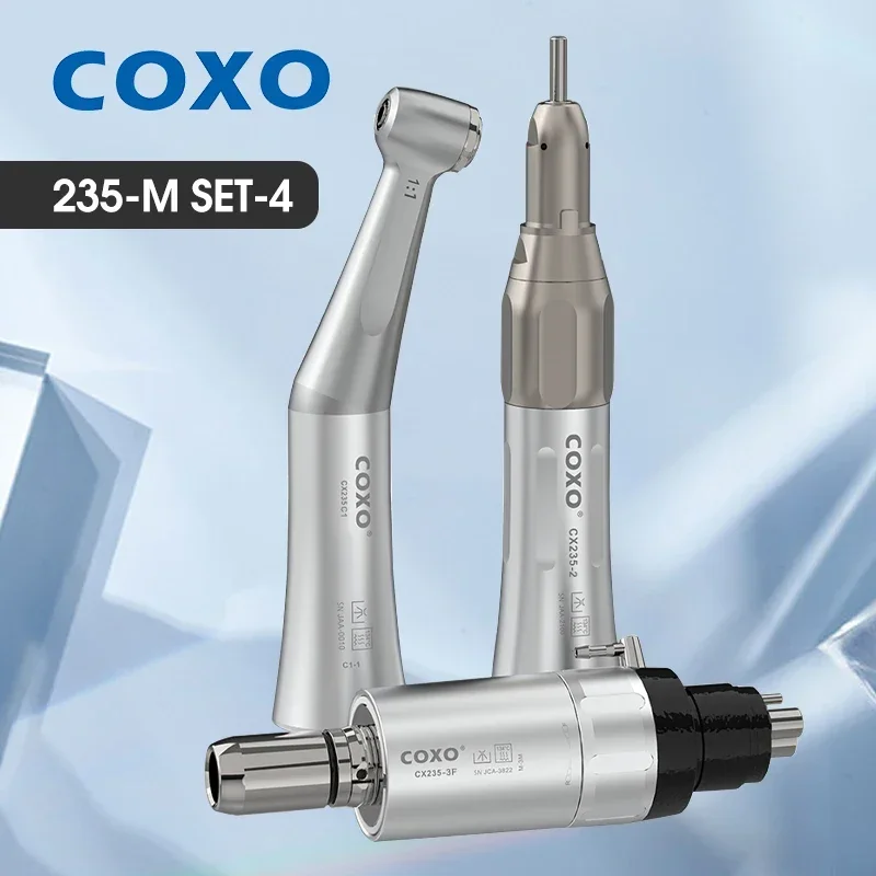 

COXO 235-M SET-4 внешнее орошение наименьшая скорость набор стоматологических наконечников-контрастный угол, Воздушный Двигатель и различные прямые наконечники
