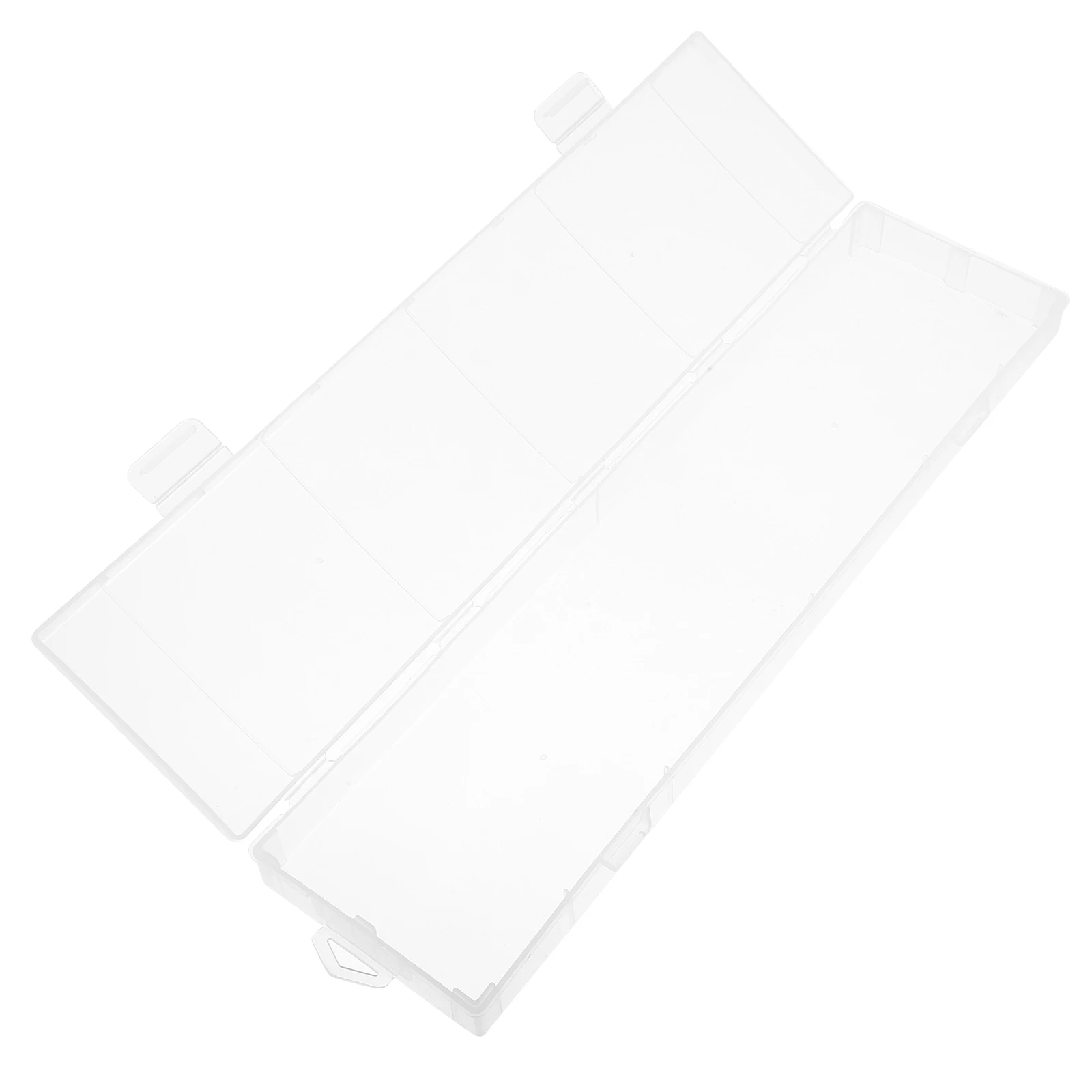 

Clear Pencil Large Capacity Transparent Brush Storage Box Multifunctional Craft Pen Container Lightweight for School