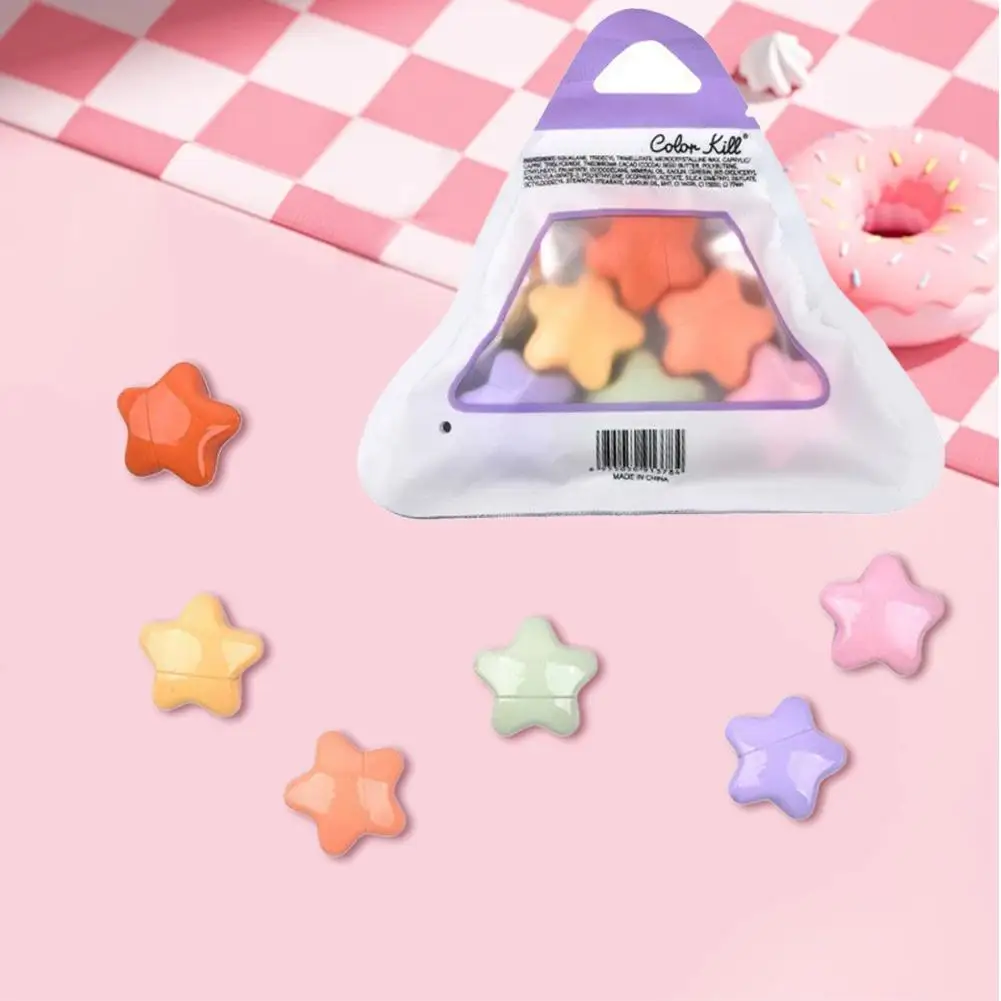 6 色/箱かわいいミニ口紅マットベルベットカプセル口紅化粧品カラー簡単口紅長期的な防水ギフト J5P3