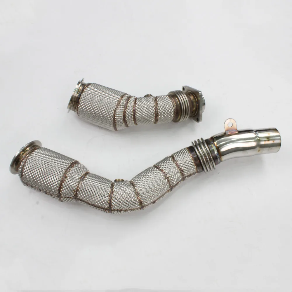 Car Exhaust System Downpipe For BMW M3 M4 F80 F82 3.0T Stainless Steel Muffler Down Pipe Front Head