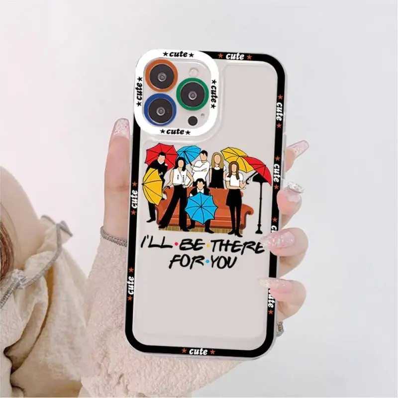 Cartoon Funny Friends TV Show Phone Case for iPhone 11 12 13 Mini Pro Max 14 Pro Max Case shell