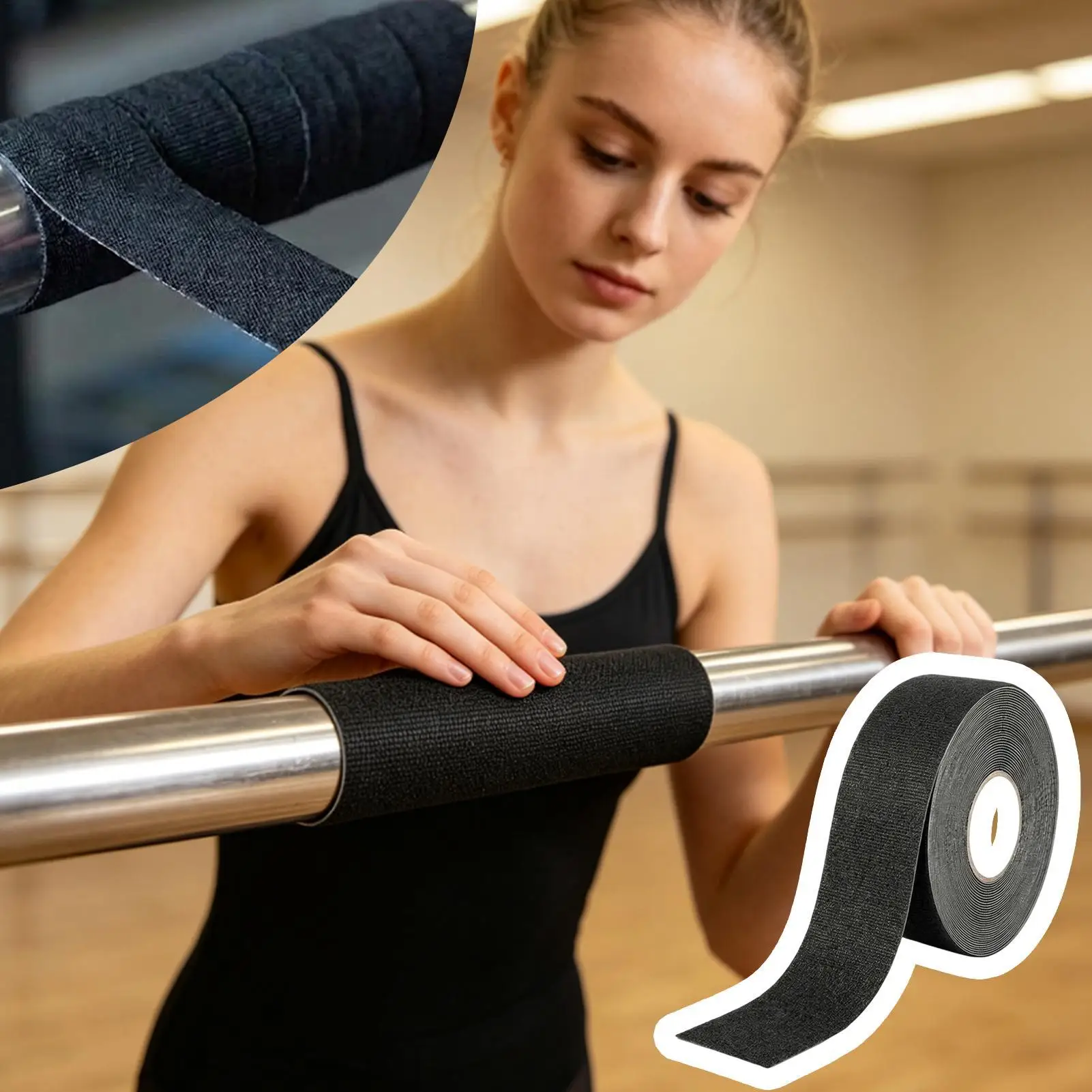Pole Dancing Grip Tape Adhesive Sweaty Hand Enhancer Wrap Sweat-Proof Pole Grip Tape For Gym Yoga Studio Practice Home