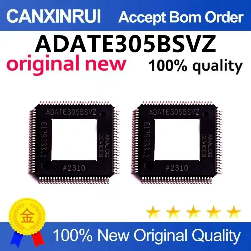 (5pcs-100pcs)Brand new original ADATE305BSVZ TQFP-100 analog mixed signal chip
