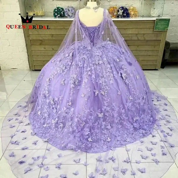 Robes de Quinceanera en dentelle à col en V avec appliques, 2024 fibre, dos nu, anniversaire, robe éducative, 15 hautes, personnalisées, HX