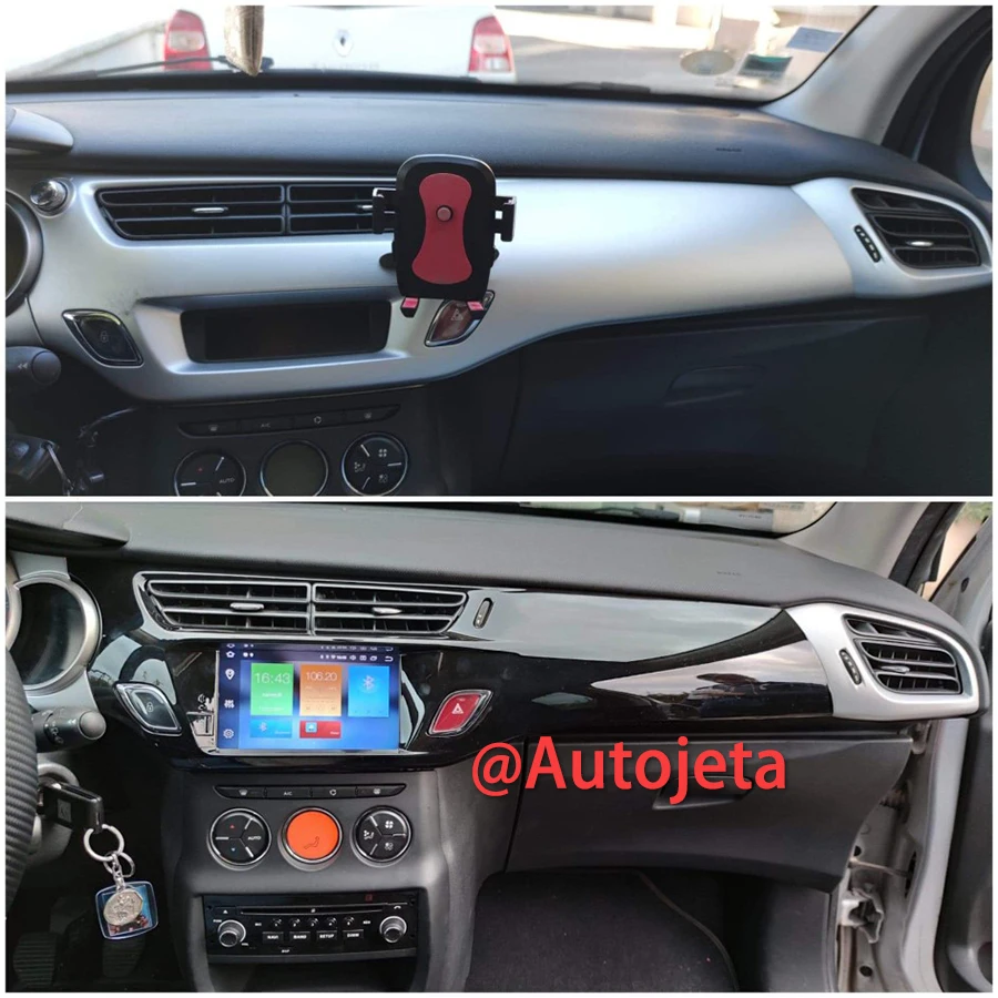 

2 din CarPlay Android 14 авто для Citroen C3 DS3 2010 - 2016 автомобильное радио мультимедийный Авторадио DVD плеер Навигация стерео GPS DSP