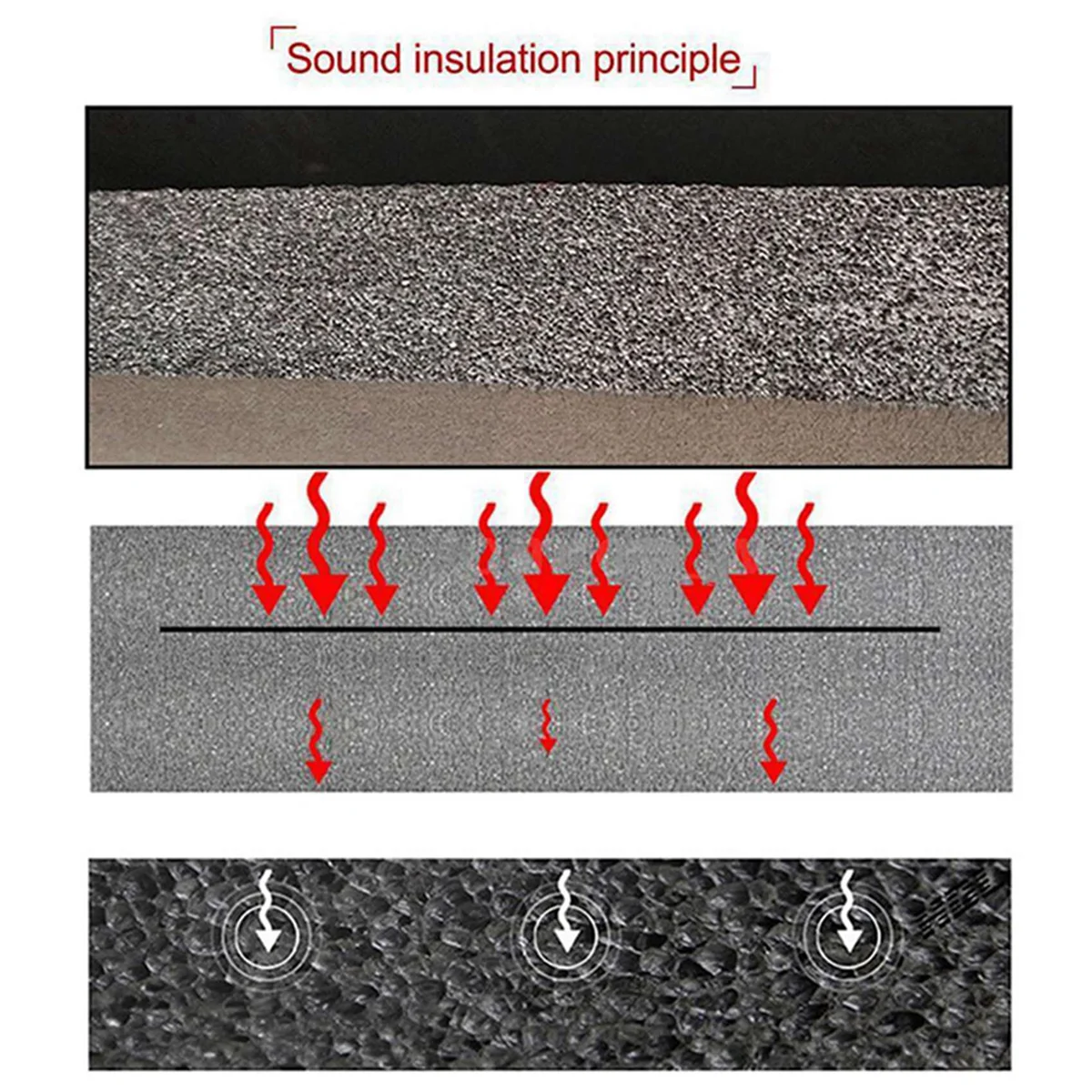 

3pc 10mm Car Truck Firewall Heat Sound Deadener Insulation Mat Noise Insulation Wool Car Heat Sound Thermal Proofing Pad