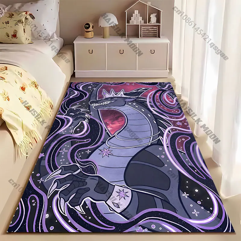Majestic cosmic dragon crowned ruler carpet Yoga living room room decor children's crawling mat doormat area rug games mat