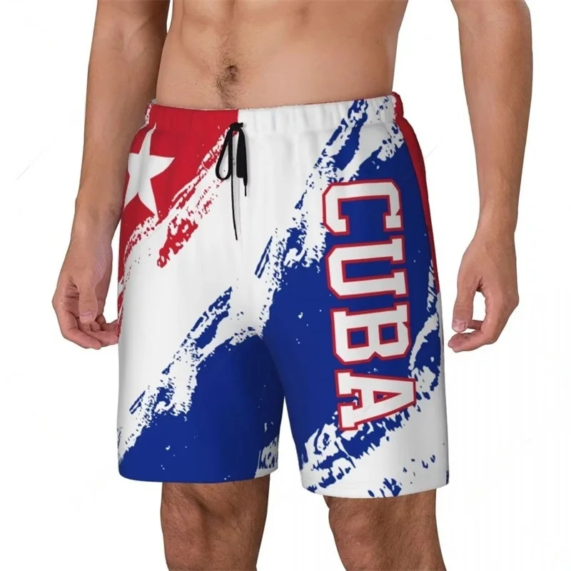 Fashion Cuba Flag Beach Shorts Summer Casual Men Women 3D National Emblem Printed Short Pants Loose Quick Dry Sports Swim Trunks