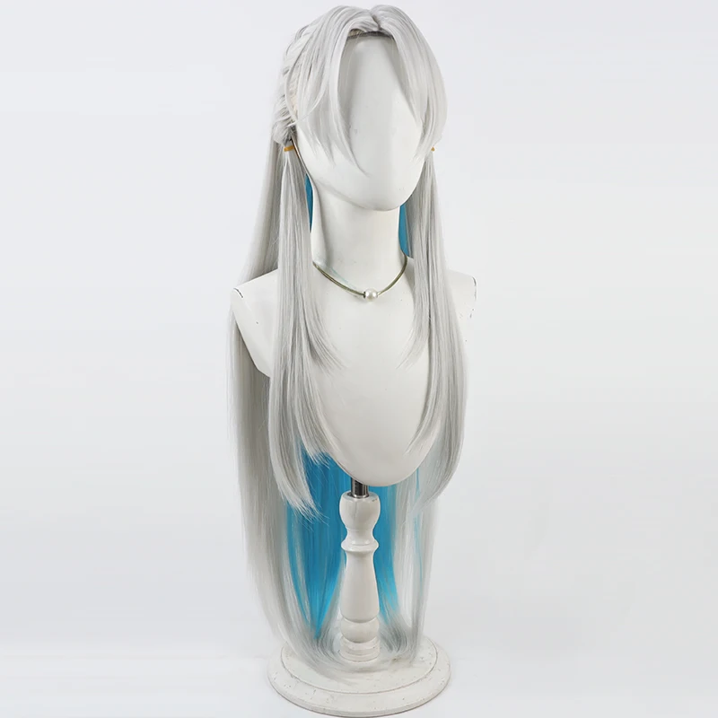 أنيمي المدينة العائمة ما وراء العالم كريسانثيمو كوس شعر مستعار تأثيري هالوين كرنفال الدعائم الطرف الاصطناعية + غطاء شعر مستعار