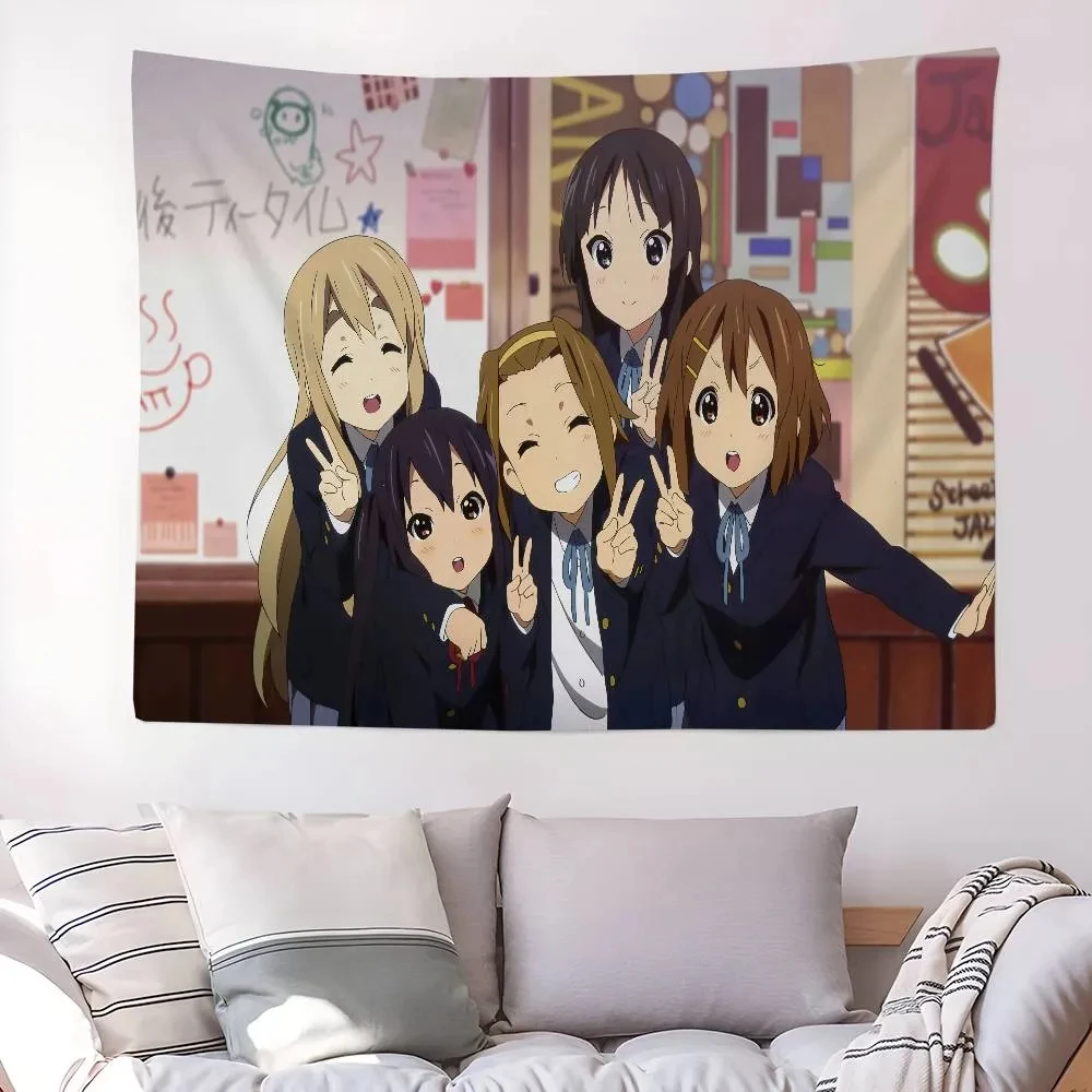 Anime K-On Bunter Wandteppich Günstige Hippie Bohemian Wandbehänge Mandala Wandbehang