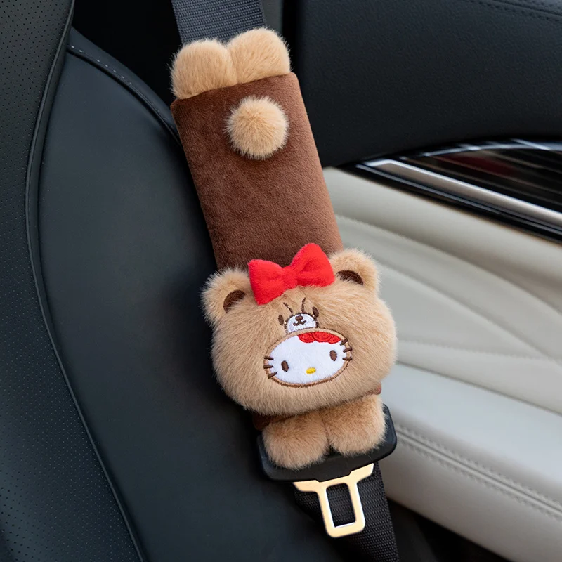 

Sanrio Hello Kitty плюшевая подушка для автомобиля Pochacco кукла ремень безопасности Kuromi игрушка My Melody подушка подарок для детей