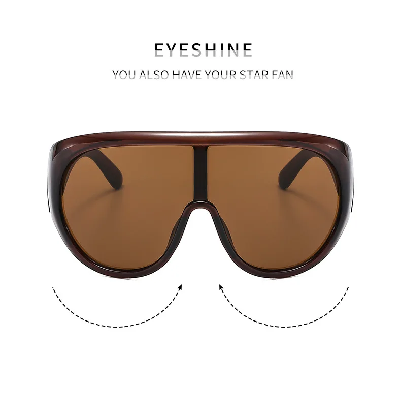Neue Sport-Sonnenbrille mit übergroßem Rahmen, trendige personalisierte Sonnenbrille für Männer und Frauen, Outdoor-Radsport-Sonnenschutz-Sonnenbrille – Detail 4