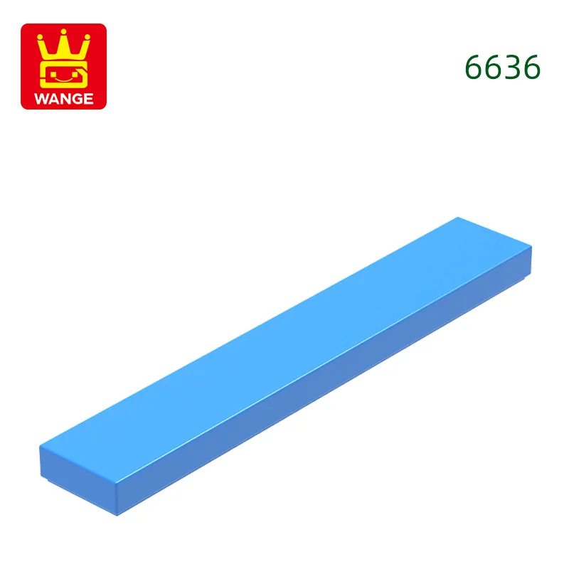 Wange 121 stks/partij 6636 1x6 Tegel Bouwsteen Moc Klassieke Accessoires Compatibel met Baksteen Kinderen Speelgoed geschenkdoos