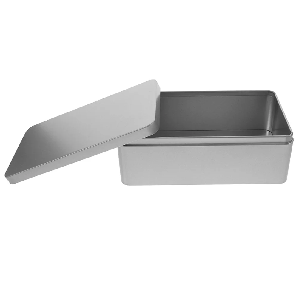

Rectangular Tin Box Tinplate Storage Holder Small Candy Box Tea Leaves Can Desktop Decorative Mini Storage Container