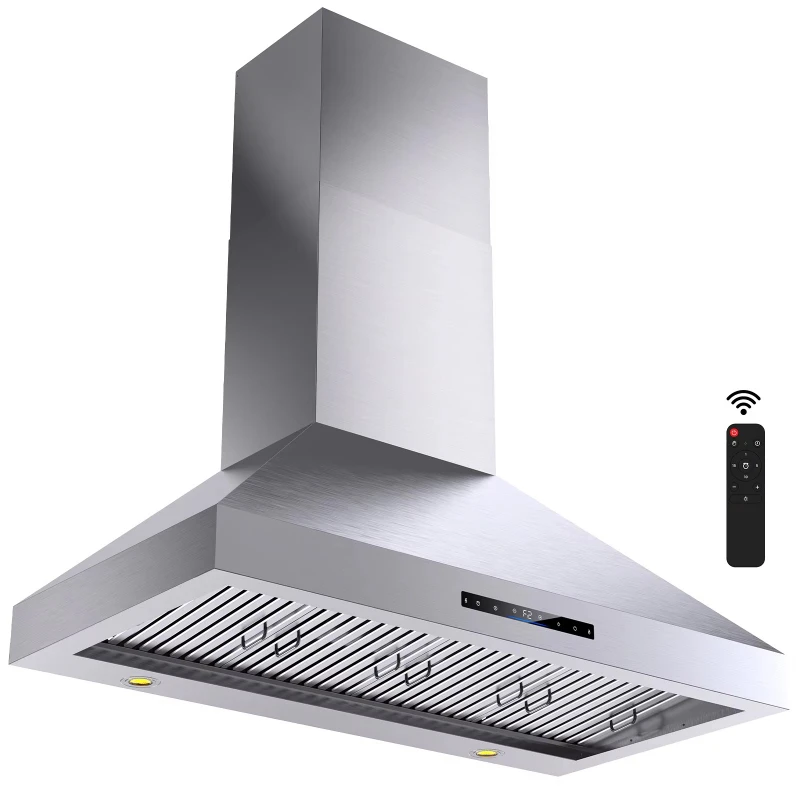 

IAMSII Smart Range Hood Gesture/Remote Control 48 Inch Range Hood 1200CFM Stainless Steel Range Hood