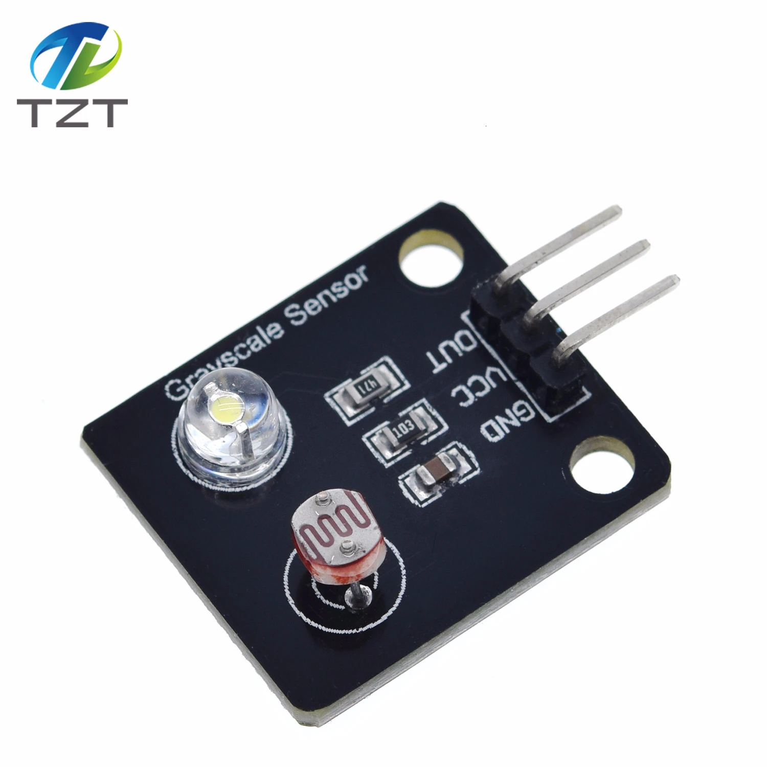 TZT Photosensitive resistor Light Sensors Analog Grayscale Sensor Electronic Board Line finder tracking module For Arduino