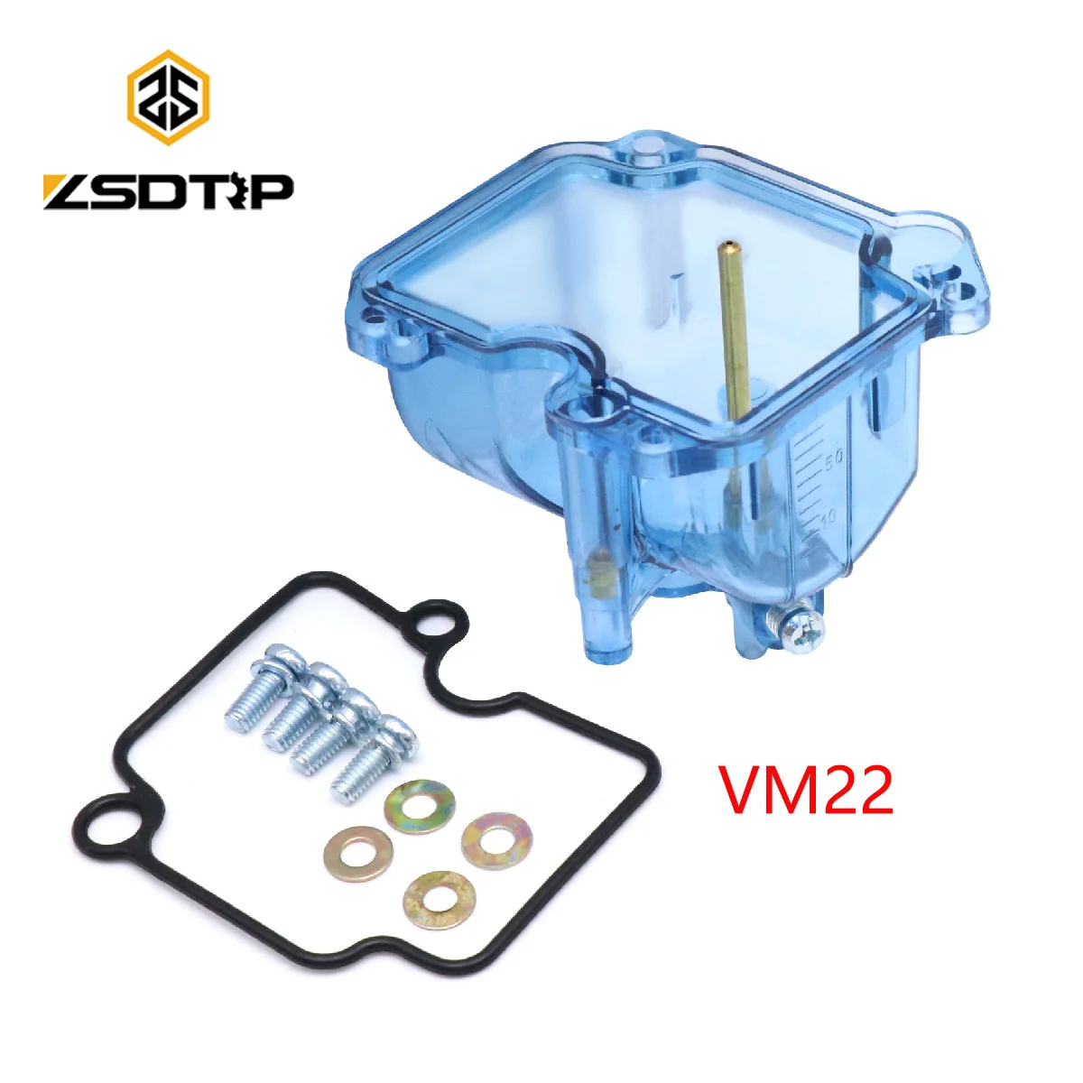 ZSDTRP For MIKUN VM22 Carburetor Float Bowl With Rubber Seal Gasket Kit For SUZUK YES125 YAMAH YB125ED YBR125 2D0-E4101-00