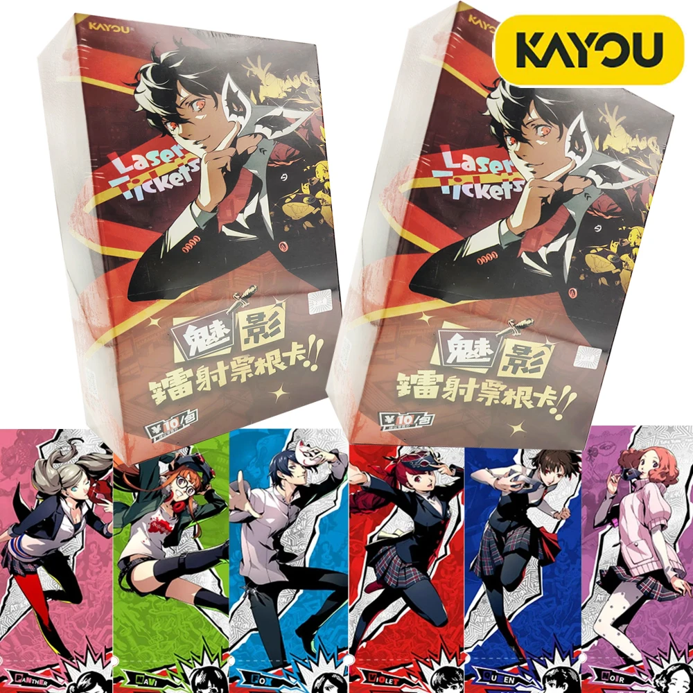 

Original Kayou Persona 5 Collection Cards Fans' Favorite Game Characters Amamiya Ren Takamaki An Art Ticket Stub Cards Toy Gift