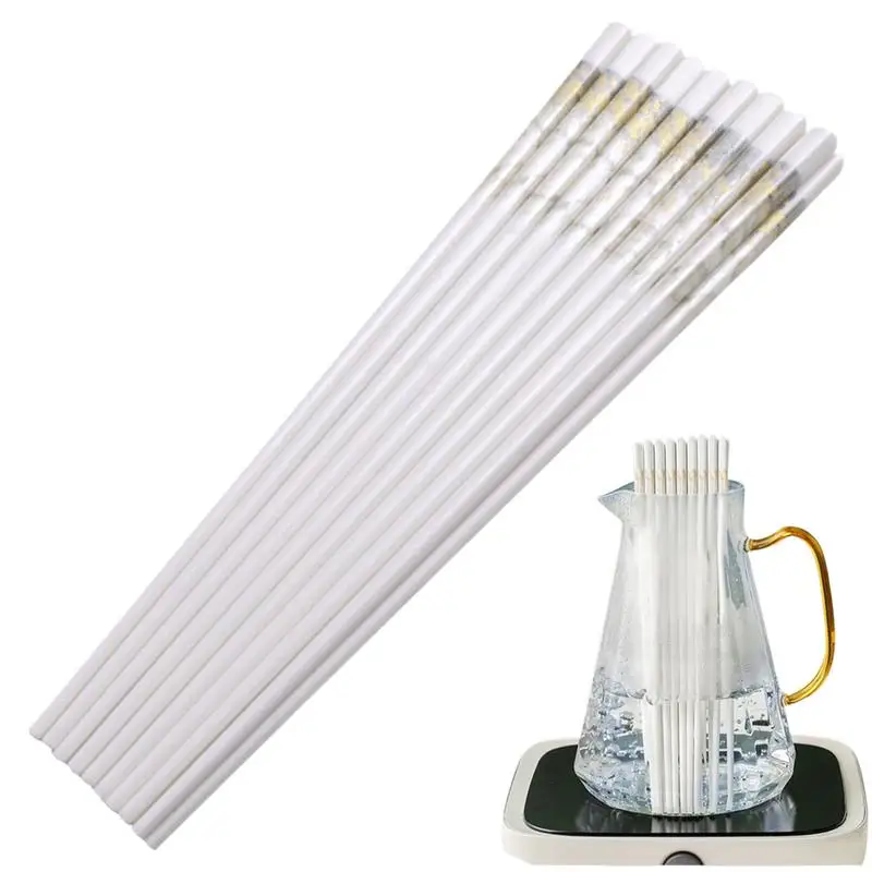 

Ceramic Chopsticks Reusable Kitchenware Chopsticks Dishwasher Safe 10 Pairs Portable Heat Resistant Exquisite Kitchen