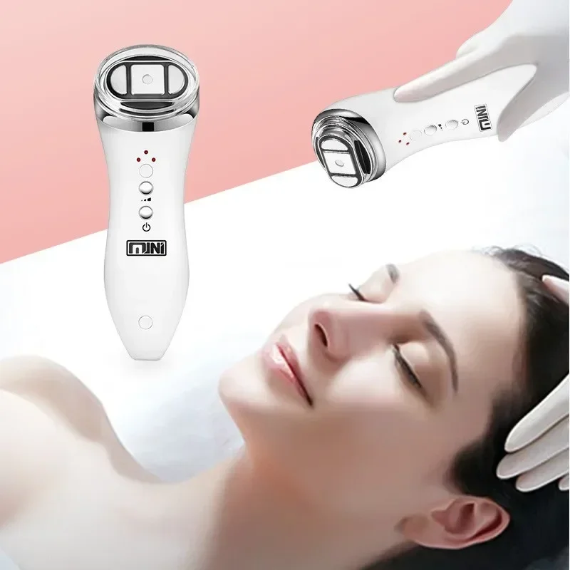 Mini portable ultrasonic RF radio frequency EMS lifting firming rejuvenation home beauty equipment