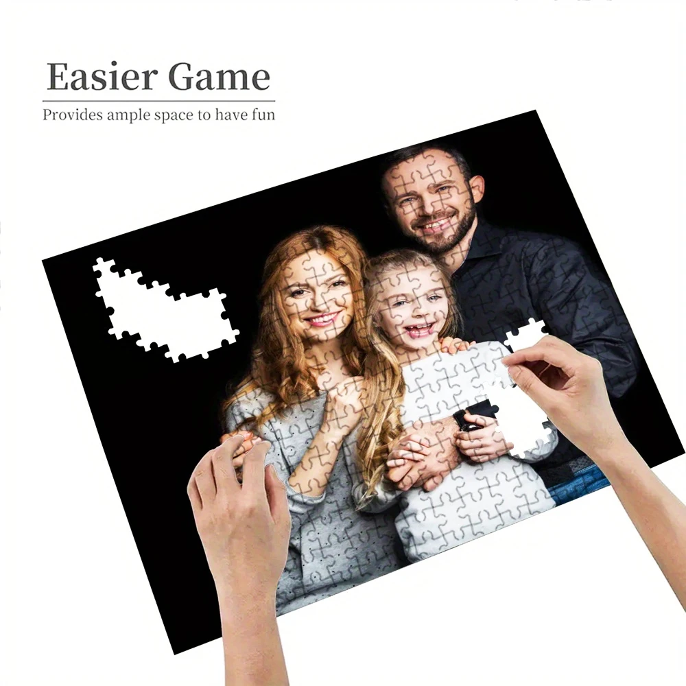Personalized Custom Photo Puzzle Customize Parent-child photo Cardboard/wooden 35/300/500/1000 Pieces Colorful Photo Puzzle,Puzz