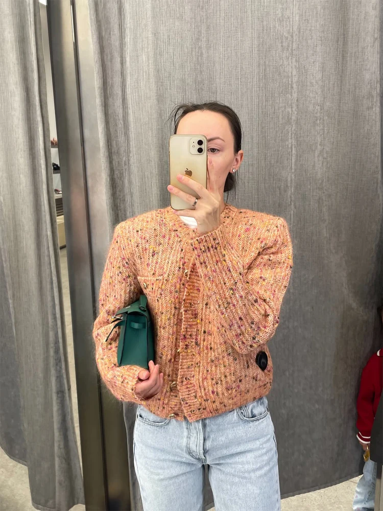 Solid Turtleneck Knit Short Pullover Women Chic Scarf Collar Full Sleeves Loose Warm Sweater 2026 Lady Daily Street Pullovers