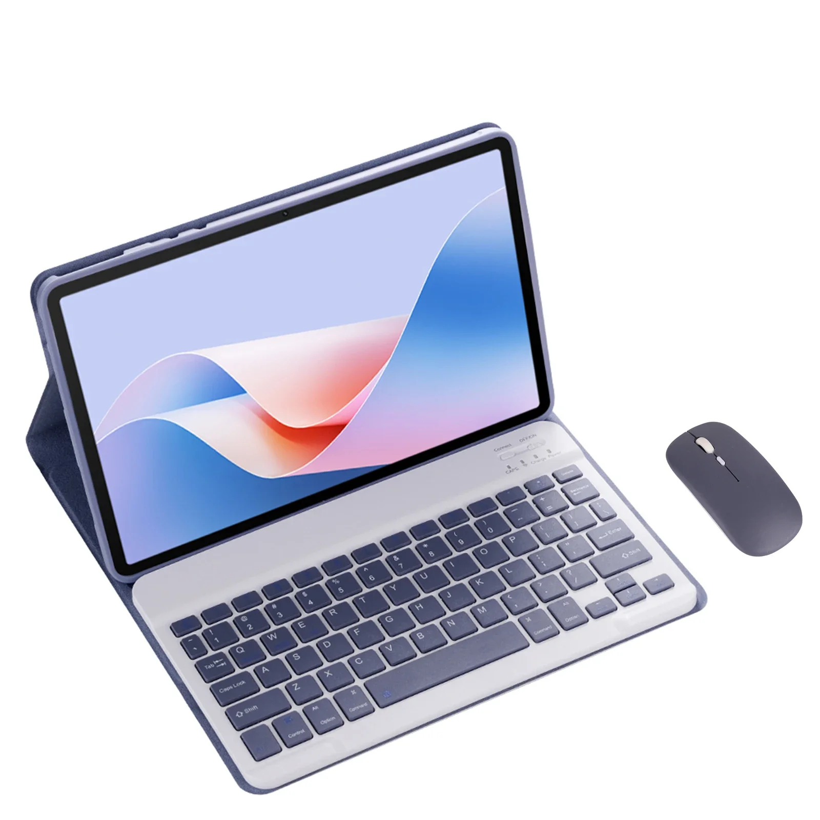 Tastaturhülle für Lenovo Tab M10 3. Generation TB328FU/XU 10,1 Zoll Tablet Bluetooth 7-Farben-Hintergrundbeleuchtung Touch-Tastaturabdeckung und Maus