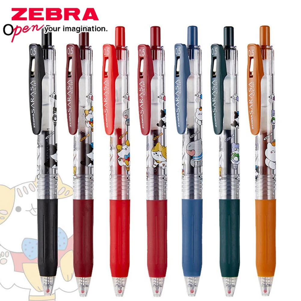 

1 шт., японская гелевая ручка ZEBRA SARASA Cat Limited JJ15, 0,5 мм, цветная ретро-ручка для письма Kawaii, школьные канцелярские принадлежности, товары для рукоделия