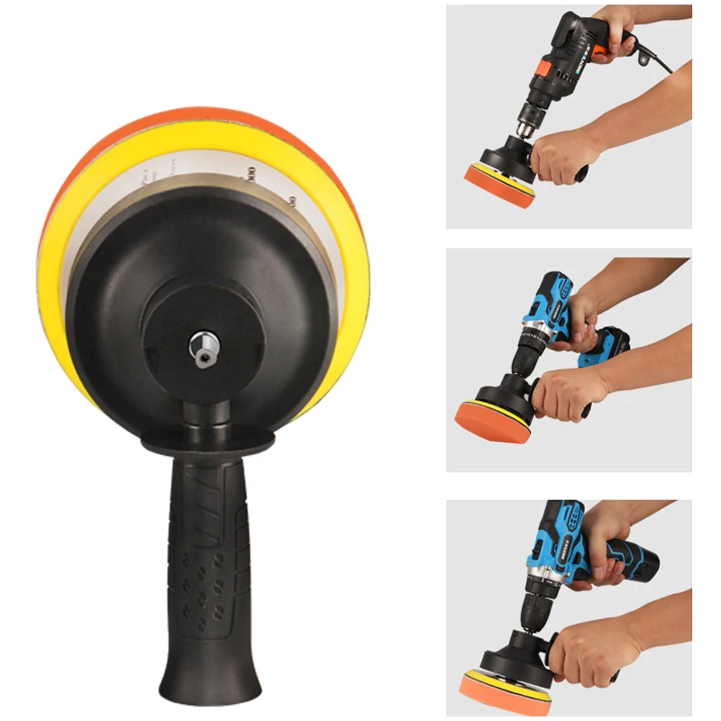 Adapter Buffing Pad Polishing Head Set Power Tools Car Polisher Machine Wool Wax Sponge Polishing Wheel Electric Drill Bit ﻿