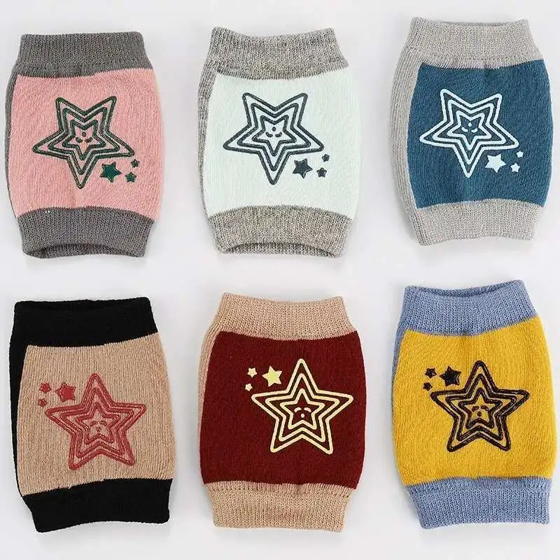 Kids Non Slip Crawling Elbow Infants Toddlers Baby Accessories Smile Knee Pads Protector Safety Kneepad Leg Warmer Girls Boys view 6