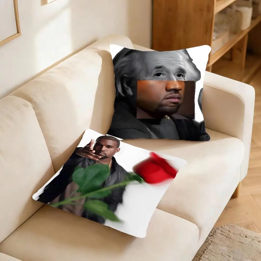 Celebrity Meme Kanye West Meme Cushion Cover Warm coral fleece Cute kawaii plush Kawaii mascot throw