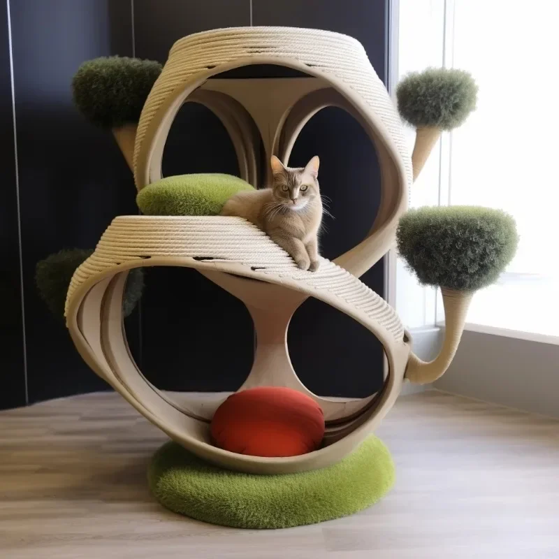 climbing frame cat nest cat tree, integrated cat shelf environmentally friendly material