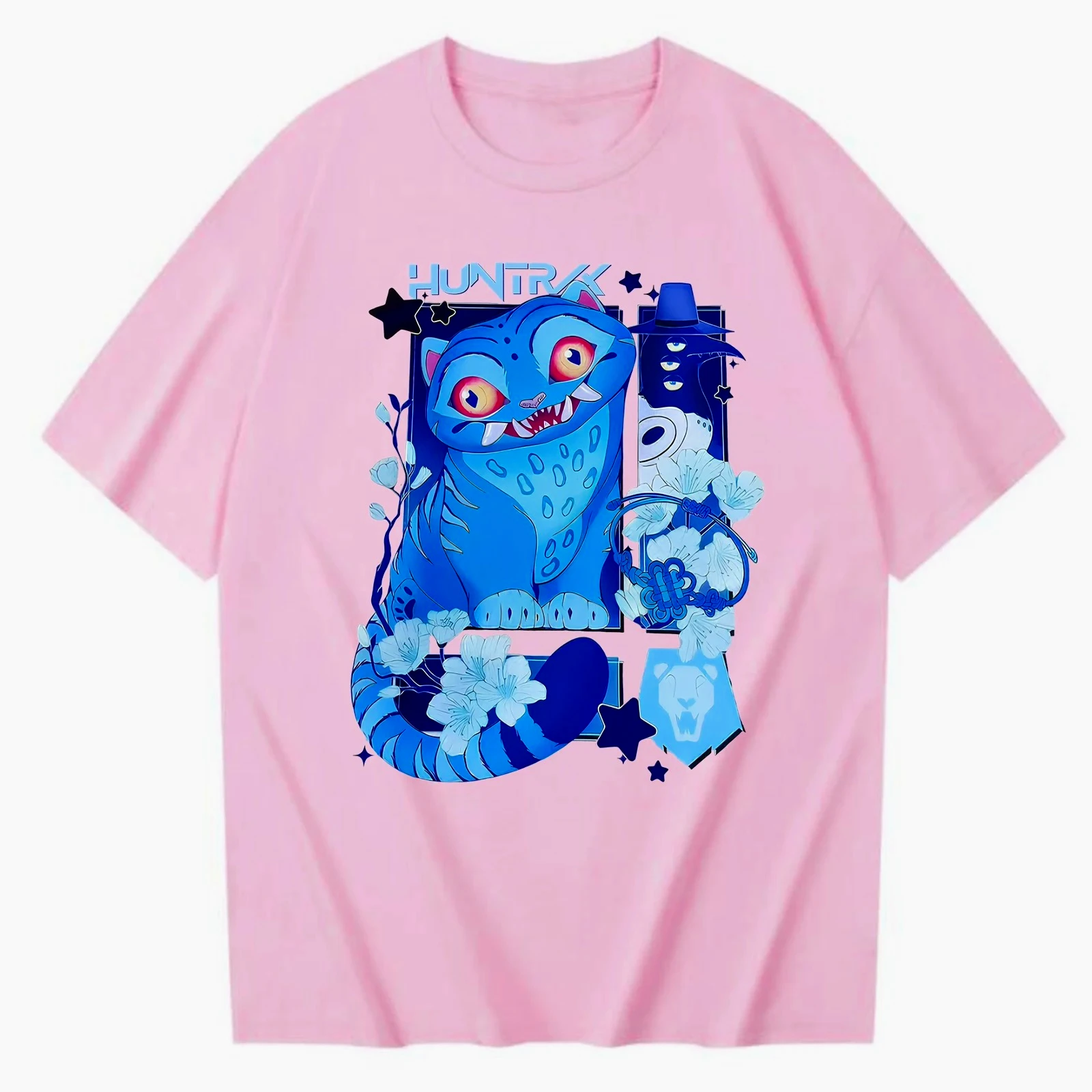 KPop Demon Hunters Derpy Tiger 2025 New Movie Harajuku O-neck Casual Shirt Gift Women Hip Hop Retro Fashion T-shirt Casual Tops