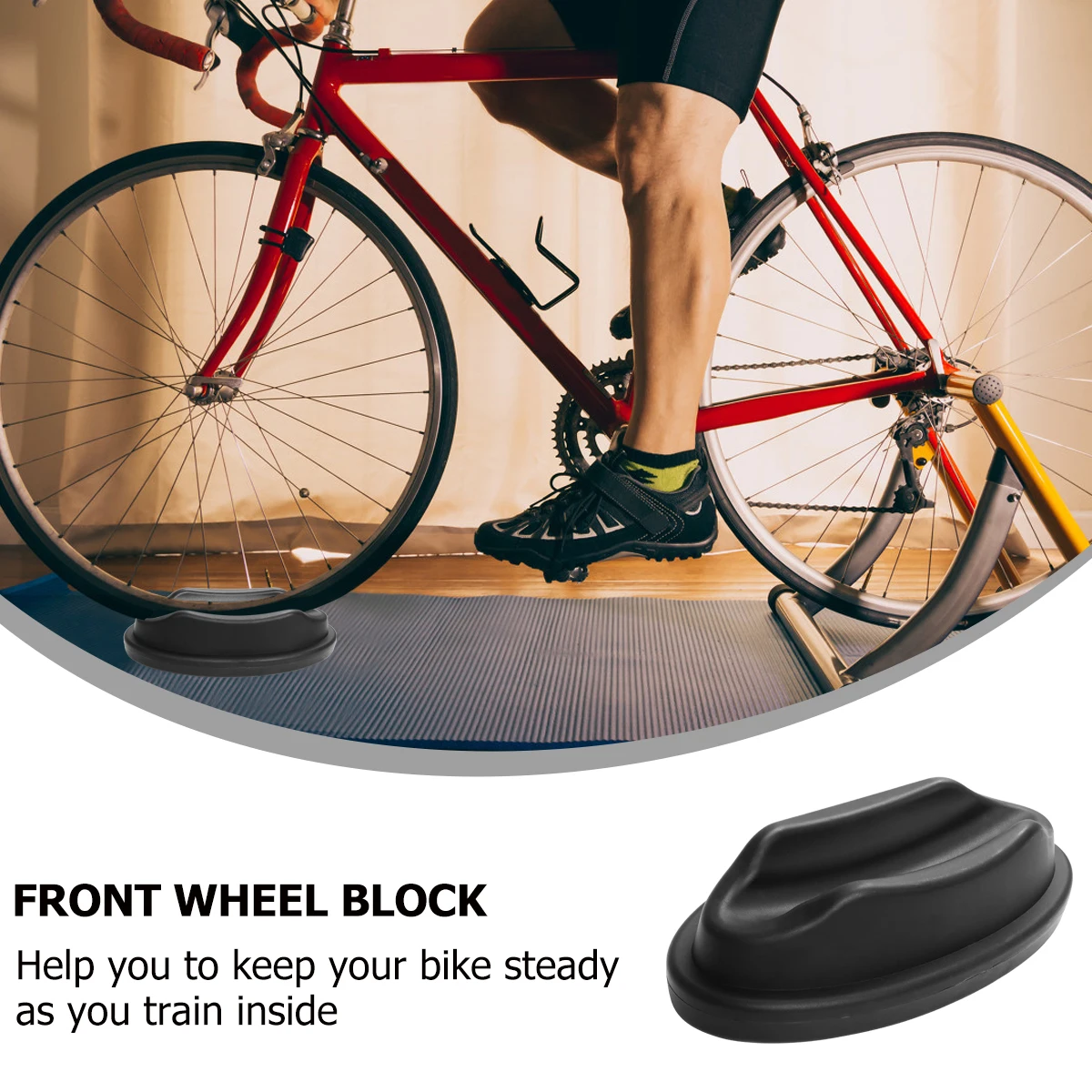

2PCS Front Holder Bike St Riser Block Bike Accessories AntiSlip Trainer Accessories For Cycling Indoor Training