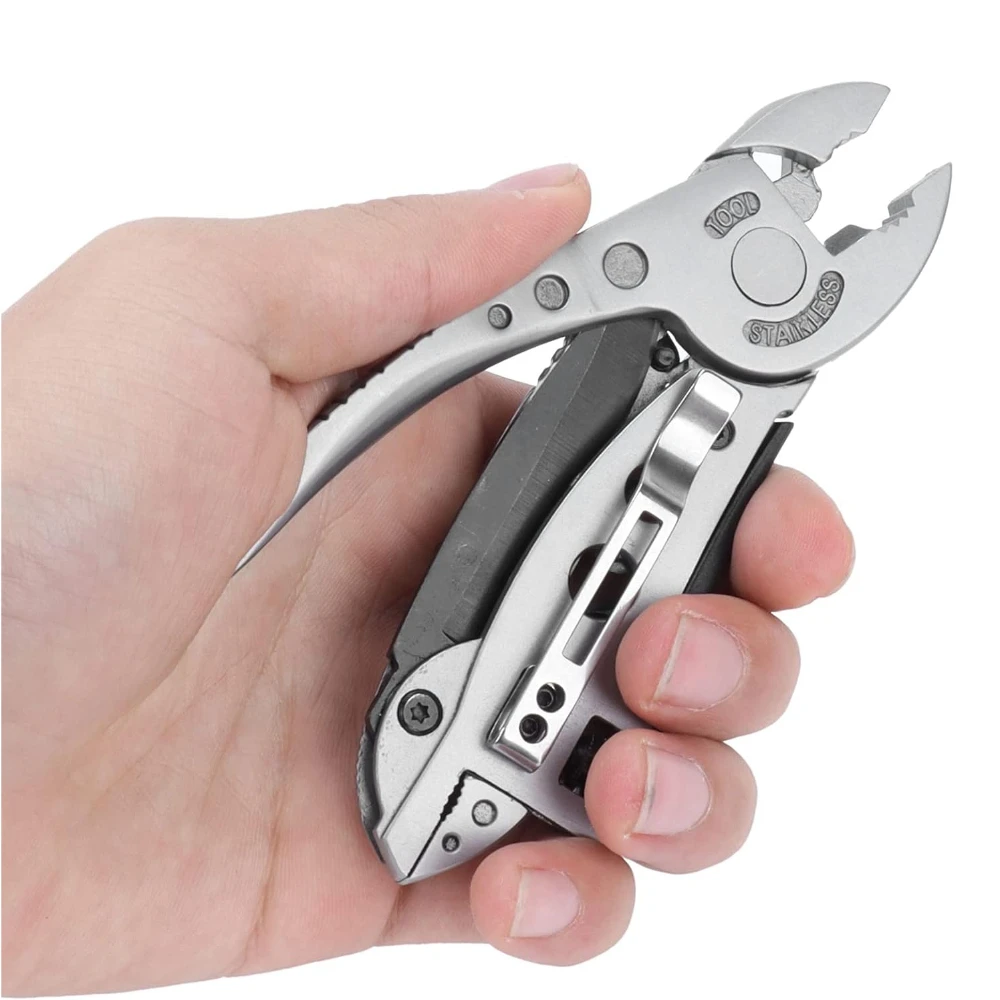 Adjustable Wrench Multitool Multitool Camping Multi Tool Plier Screwdriver Bits Pliers Survival Emergency Gear Assembly Be Used